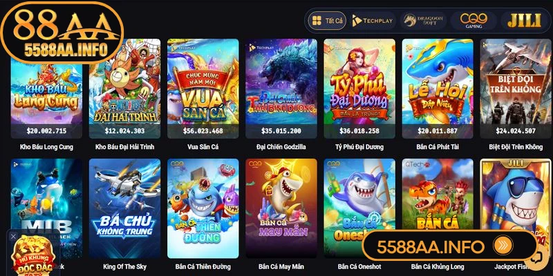 Bắn cá 88AA tạo ra xu hướng mới trong lĩnh vực giải trí trực tuyến