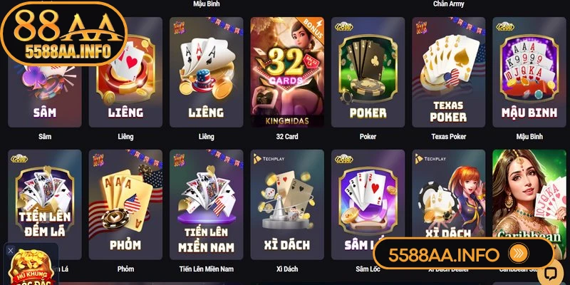 Game bài 88AA cuốn hút số 1 thị trường giải trí kiếm thưởng