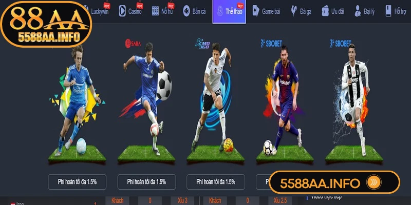 Thể thao 88AA nổi bật là một nền tảng cá cược và giải trí hàng đầu