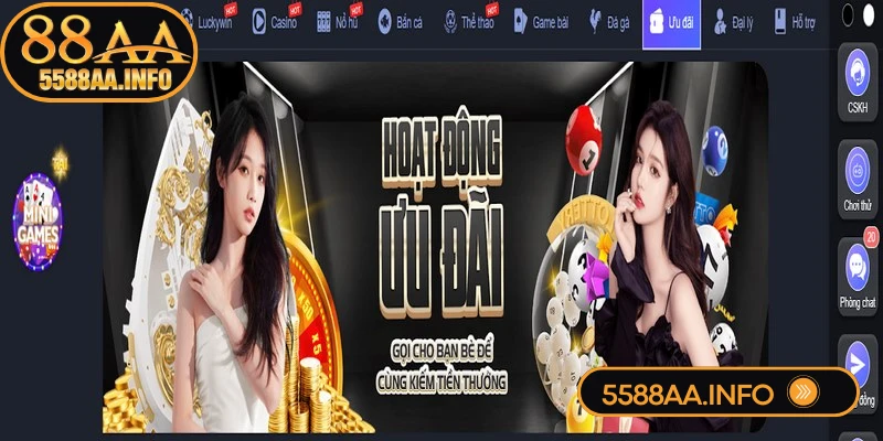 Nhà cái áp dụng chương trình tặng tiền thưởng cho mọi bet thủ